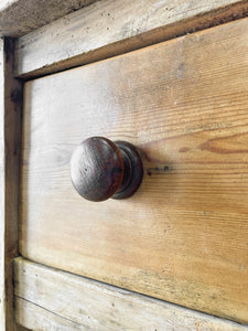 19th Century English Country Butcher Block Island