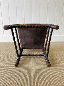 A Beautiful English Mahogany Queen Anne Style Needlepoint Side Chair c1850