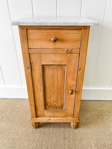 A Charming French Pine Nightstand c1890