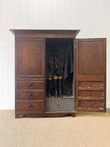 A Handsome English Oak 19th Century Cupboard