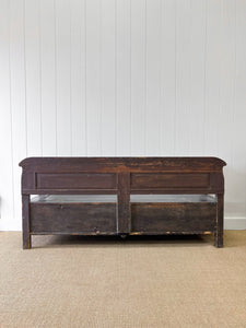 A Good 19th Century Painted Pine Settle or Bench