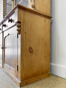 A Delightful 19th Century Pine Glazed Cupboard Cabinet