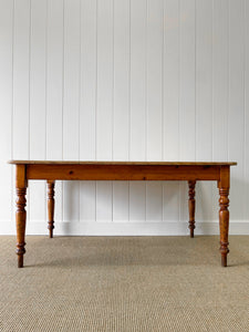 English Country Waxed Pine 5ft Dining Table