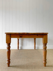 English Country Waxed Pine 6ft Dining Table