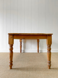 English Country Waxed Pine 6ft Dining Table