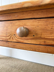 A Large Antique English Country Pine Rustic Coffee Table c1890