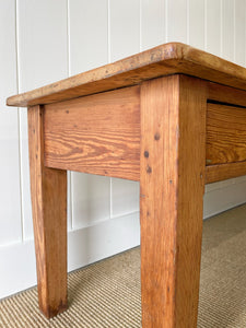 A Large Antique English Country Pine Rustic Coffee Table c1890