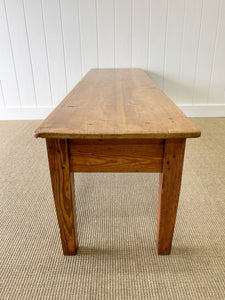 A Large Antique English Country Pine Rustic Coffee Table c1890