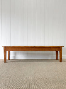 A Large Antique English Country Pine Rustic Coffee Table c1890