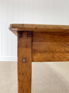 A Large Antique English Country Pine Rustic Coffee Table c1890