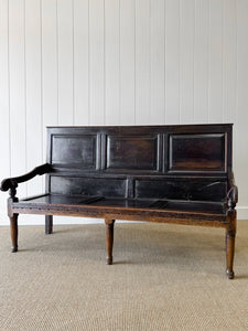 A Large 18th Century English Oak Settle