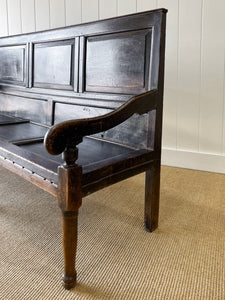 A Large 18th Century English Oak Settle