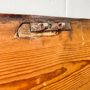 An English Oak Mule Chest Trunk or Blanket Box c1800