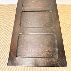 An English Oak Mule Blanket Box or Coffee Table