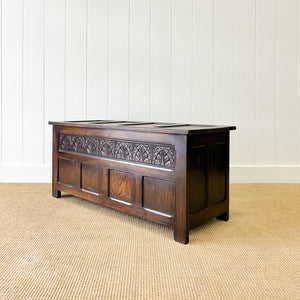 An English Oak Mule Blanket Box or Coffee Table