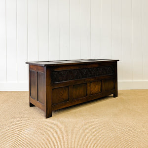 An English Oak Mule Blanket Box or Coffee Table