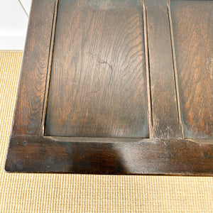 An English Oak Mule Blanket Box or Coffee Table