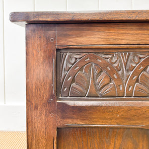 An English Oak Mule Blanket Box or Coffee Table