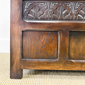 An English Oak Mule Blanket Box or Coffee Table