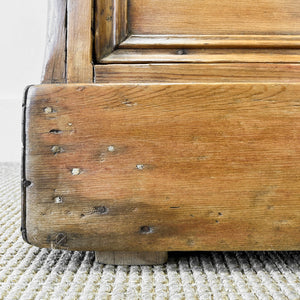 An English Pine Chest of Drawers with Gallery c1880