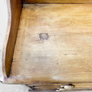 An English Pine Chest of Drawers with Gallery c1880