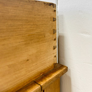 An English Country Pine Console Table with Faux Bamboo Legs