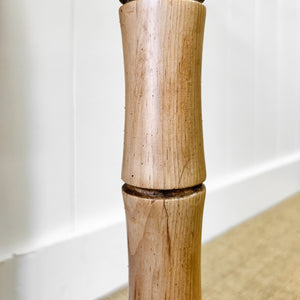 An English Country Pine Console Table with Faux Bamboo Legs