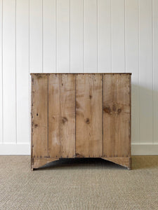 A Large English Pine Chest of Drawers Dresser with Wooden Knobs c1820