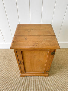 A Charming English Pine Nightstand c1890