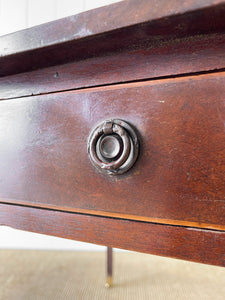 Antique English Drop Leaf Table with Drawer