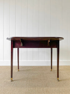 Antique English Drop Leaf Table with Drawer