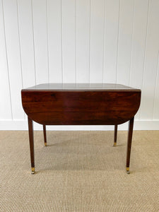 Antique English Drop Leaf Table with Drawer