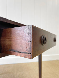 Antique English Drop Leaf Table with Drawer