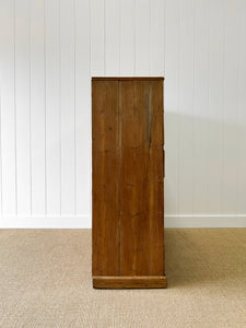 A Large English Pine Chest of Drawers Dresser on Plinth Base c1890