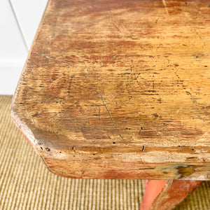 A Good and Rustic Bench with Back - 6 ft Long