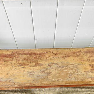 A Good and Rustic Bench with Back - 6 ft Long