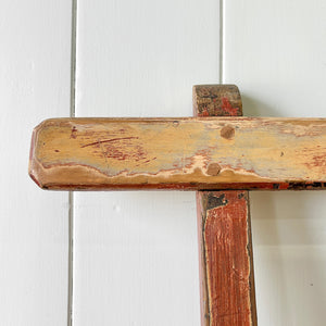 A Good and Rustic Bench with Back - 6 ft Long