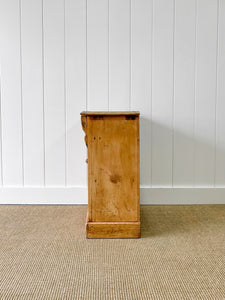 A Charming English Pine Bedside Cabinet c1890