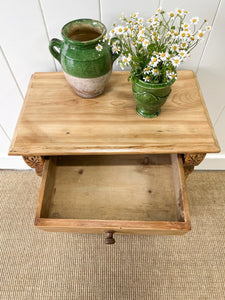 A Charming English Pine Bedside Cabinet c1890