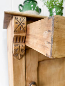 A Charming English Pine Bedside Cabinet c1890