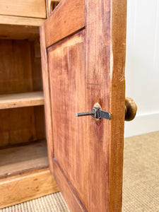 A Charming English Pine Bedside Cabinet c1890