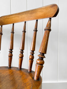 A Pair of Victorian Beech Kitchen Chairs