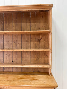 A Monumental 19th Century Welsh Pine Dresser or Cupboard