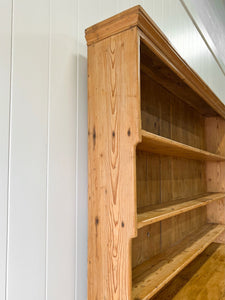 A Monumental 19th Century Welsh Pine Dresser or Cupboard