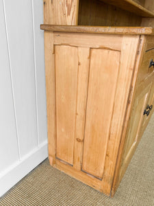 A Monumental 19th Century Welsh Pine Dresser or Cupboard