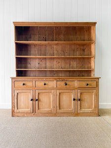 A Monumental 19th Century Welsh Pine Dresser or Cupboard