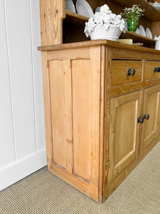 A Monumental 19th Century Welsh Pine Dresser or Cupboard