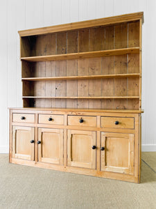 A Monumental 19th Century Welsh Pine Dresser or Cupboard