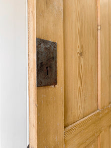 A Large English 19th Century Pine Coat Cupboard