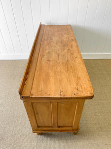 A Large English Country 8 Drawer Pine Buffet or Sideboard c1860